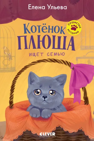 Обложка книги «Котенок Плюша ищет семью»