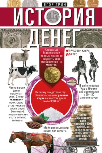 Обложка книги «История денег. От раковин каури до евро»