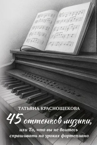 Обложка книги «45 оттенков музыки, или То, что вы не боитесь спрашивать на уроках фортепиано»