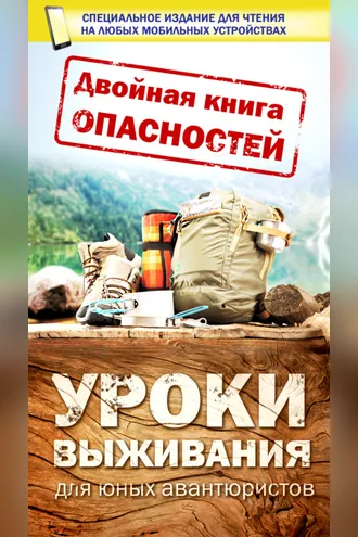 Обложка книги «Двойная книга опасностей. Уроки выживания юных авантюристов»