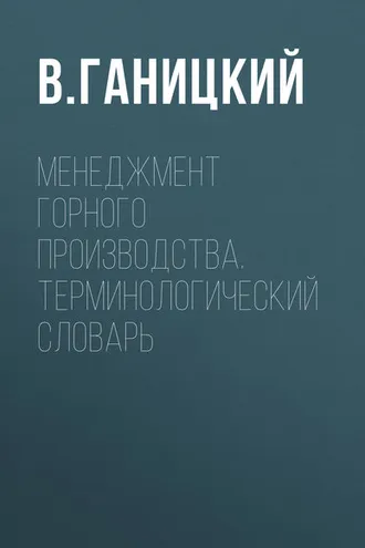 Обложка книги «Менеджмент горного производства. Терминологический словарь»