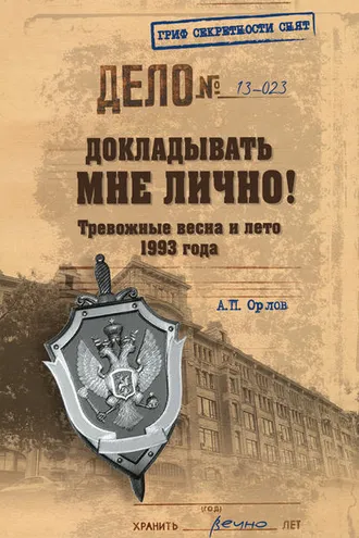 Обложка книги «Докладывать мне лично! Тревожные весна и лето 1993 года»