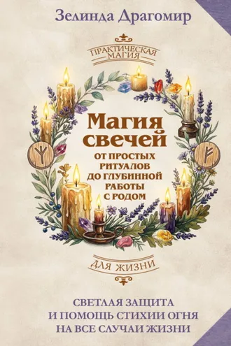 Обложка книги «Магия свечей: от простых ритуалов до глубинной работы с родом. Светлая защита и помощь стихии огня на все случаи жизни»
