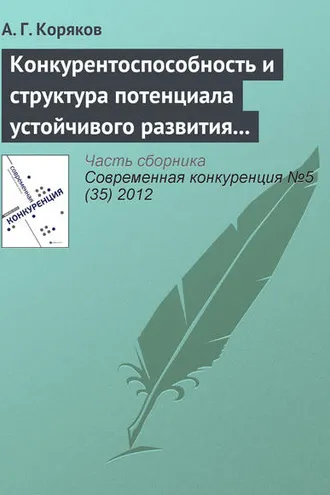 Обложка книги «Конкурентоспособность и структура потенциала устойчивого развития предприятий химической промышленности»