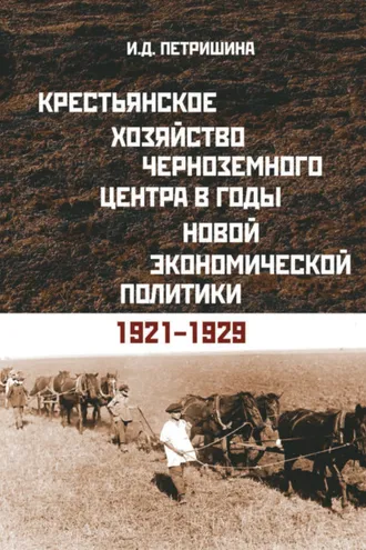 Обложка книги «Крестьянское хозяйство Черноземного центра в годы новой экономической политики. 1921–1929 гг.»