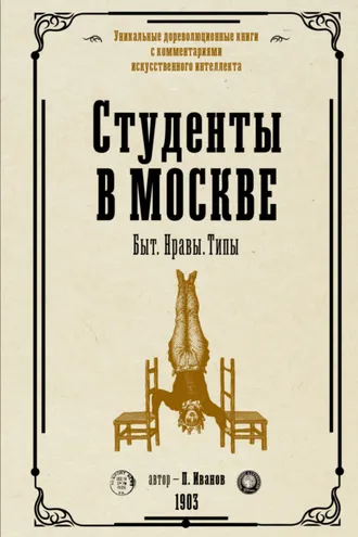 Обложка книги «Студенты в Москве. Быт. Нравы. Типы»