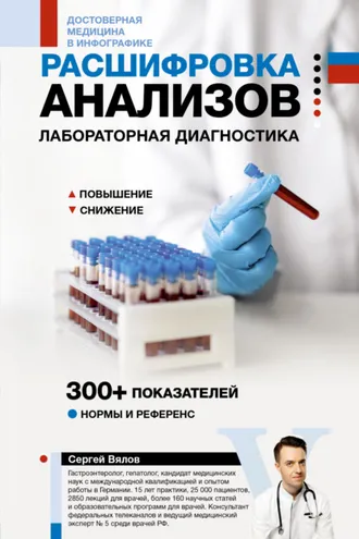 Обложка книги «Расшифровка анализов. Лабораторная диагностика»