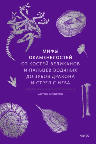 Обложка книги «Мифы окаменелостей. От костей великанов и пальцев водяных до зубов дракона и стрел с неба»