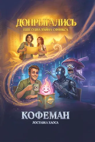 Обложка книги «Допрыгались. Ещё одна тайна Сфинкса. Кофеман. Доставка хаоса»