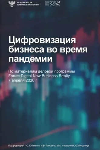 Обложка книги «Цифровизация бизнеса во время пандемии»