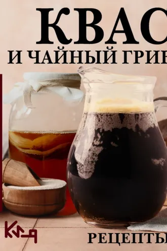 Обложка книги «Квас и чайный гриб. Рецепты»