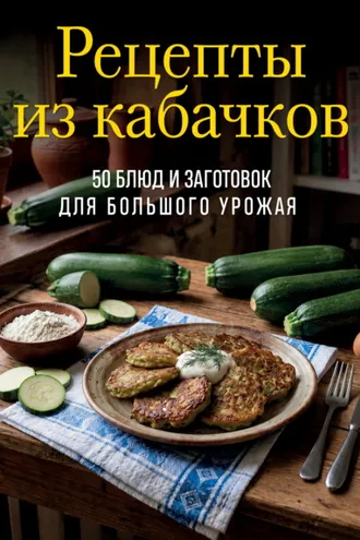 Обложка книги «Рецепты из кабачков. 65 блюд и заготовок для большого урожая»