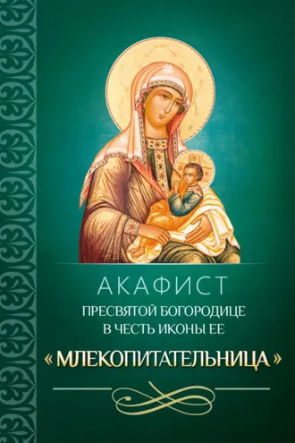 Обложка книги «Акафист Пресвятой Богородице в честь иконы Ее «Млекопитательница»»