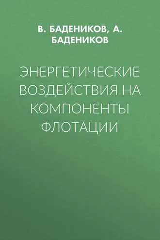 Обложка книги «Энергетические воздействия на компоненты флотации»