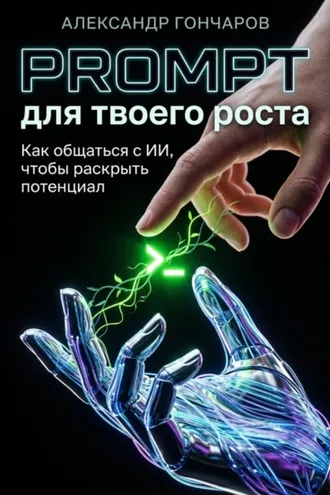 Обложка книги «Prompt для твоего роста: как общаться с ИИ, чтобы раскрыть свой потенциал»