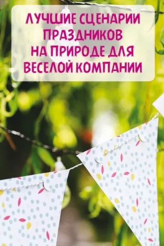 Обложка книги «Лучшие сценарии праздников на природе для веселой компании»