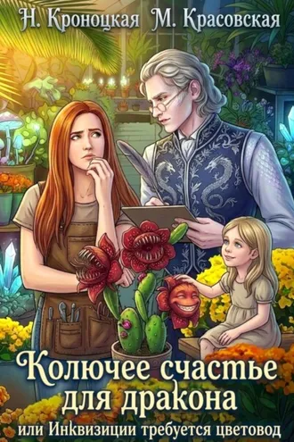 Обложка книги «Колючее счастье для дракона или Инквизиции требуется цветовод»