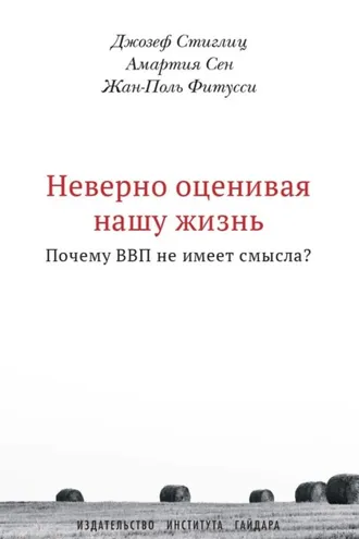 Обложка книги «Неверно оценивая нашу жизнь. Почему ВВП не имеет смысла?»