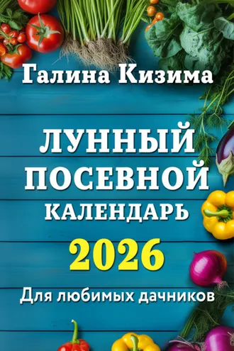 Обложка книги «Лунный посевной календарь для любимых дачников 2026»