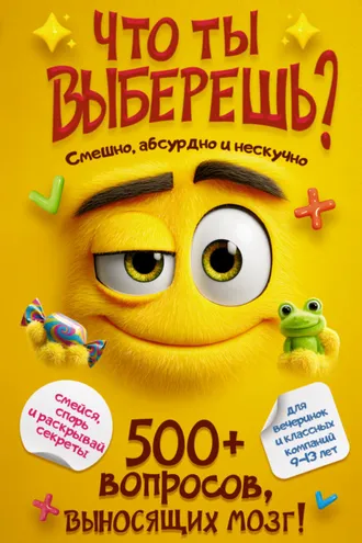 Обложка книги «Что ты выберешь? 500+ вопросов, выносящих мозг. Смешно, абсурдно и нескучно»