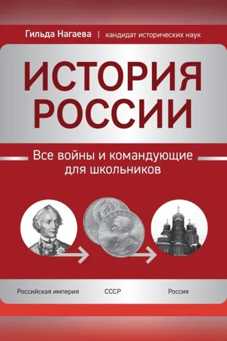 Обложка книги «История России. Все войны и командующие для школьников»