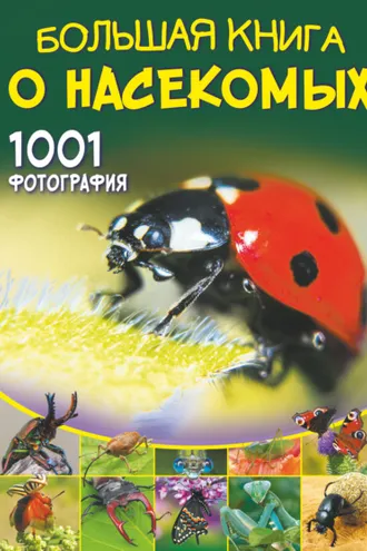 Обложка книги «Большая книга о насекомых. 1001 фотография»
