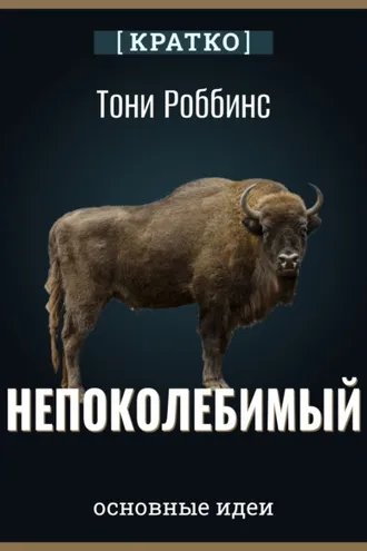 Обложка книги «Непоколебимый. Ваш сценарий финансовой свободы. Тони Роббинс. Кратко»