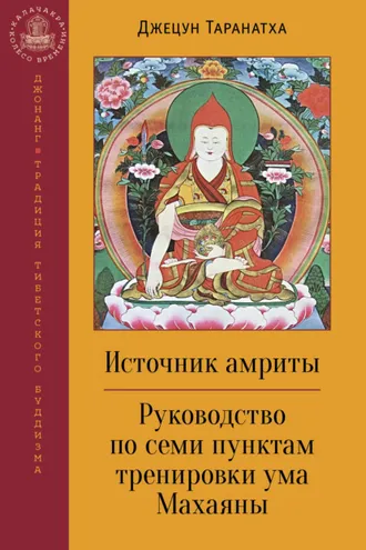 Обложка книги «Источник амриты. Руководство по семи пунктам тренировки ума Махаяны»