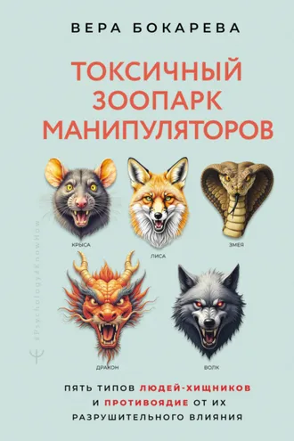 Обложка книги «Токсичный зоопарк манипуляторов. Пять типов людей-хищников и противоядие от их разрушительного влияния»