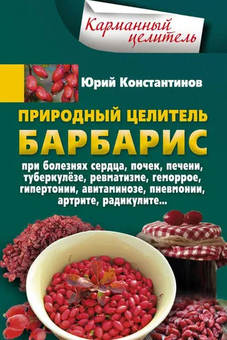 Обложка книги «Природный целитель барбарис. При болезнях сердца, почек, печени, туберкулёзе, ревматизме, геморрое, гипертонии, авитаминозе, пневмонии, артрите, радикулите»